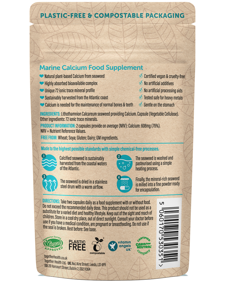 Calcium – Vegan Calcium Supplement – 60 Capsules