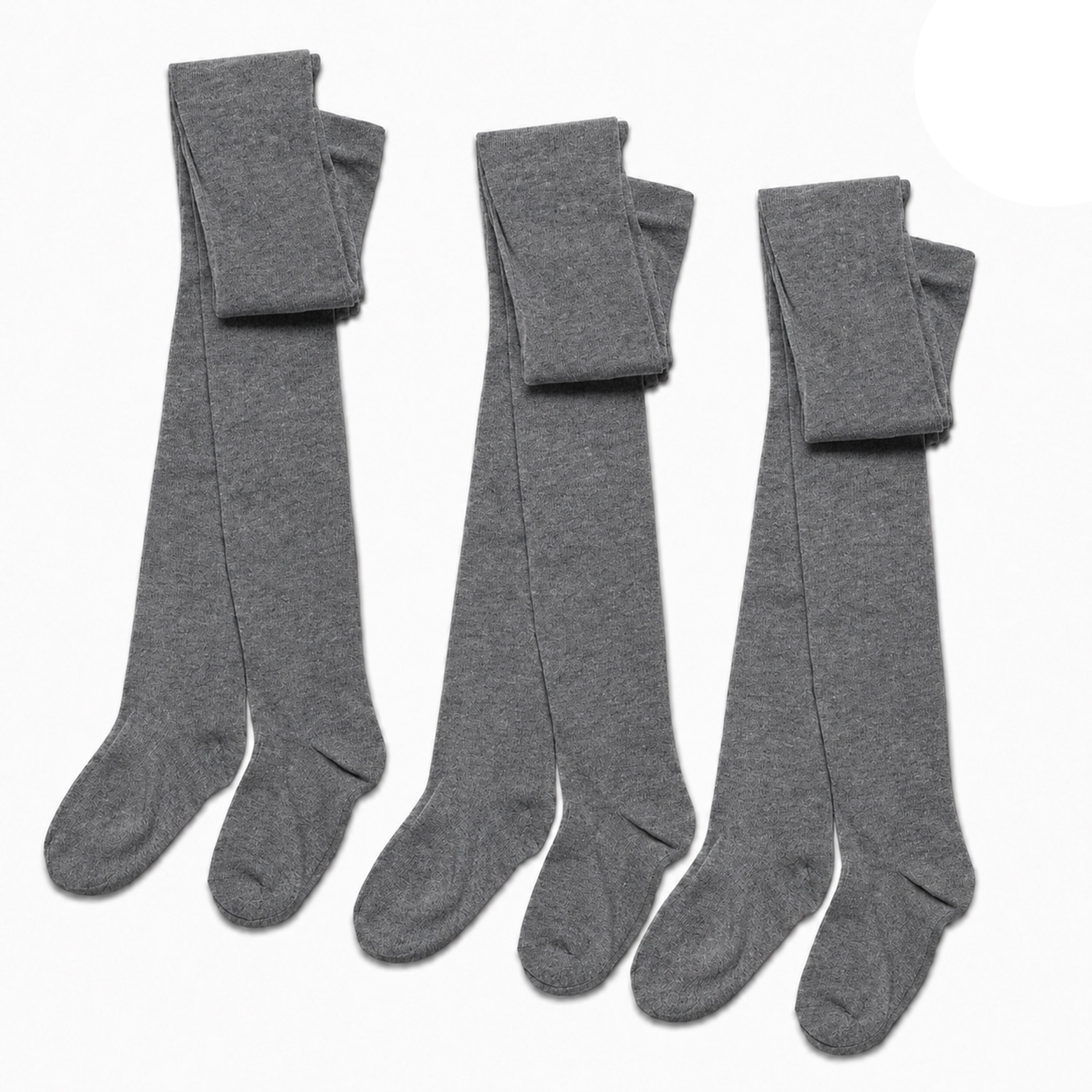 Sock Stack Girls Cotton Lycra Tights 3 Pairs Cotton Rich Back To School Uniform Reinforced Heel Toe Multipack Value