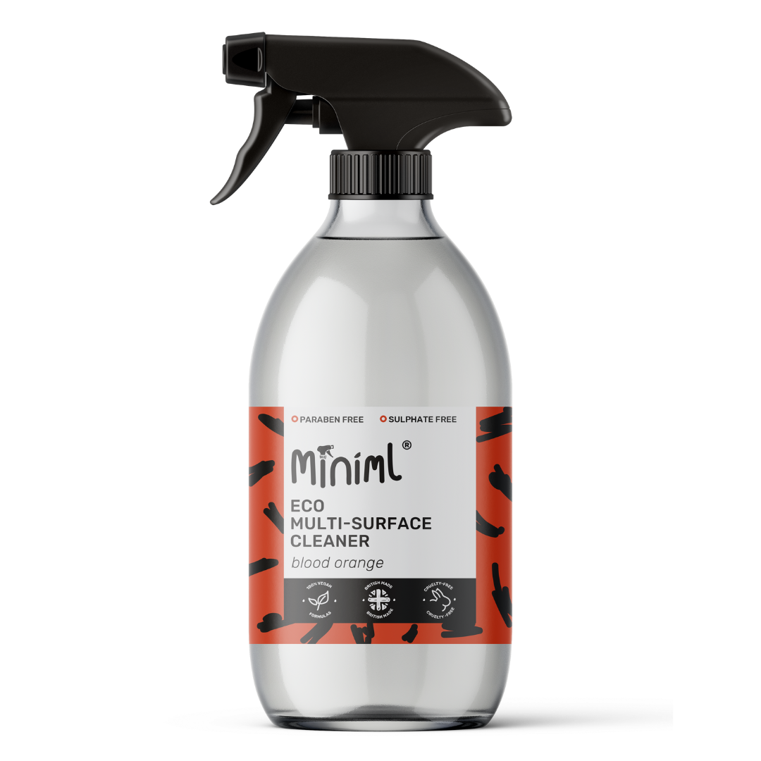 Blood Orange Multi-Surface Cleaner – 500ml Refillable Glass Bottle