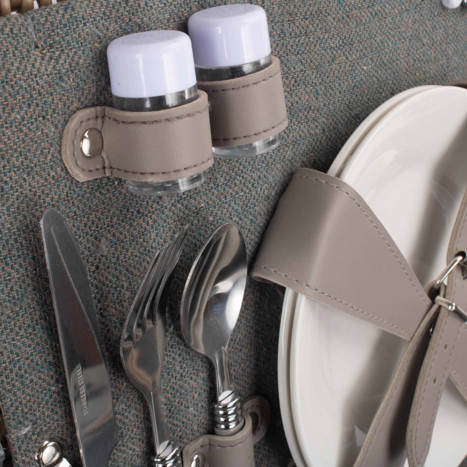 2 Person Grey Tweed Hamper - REGN