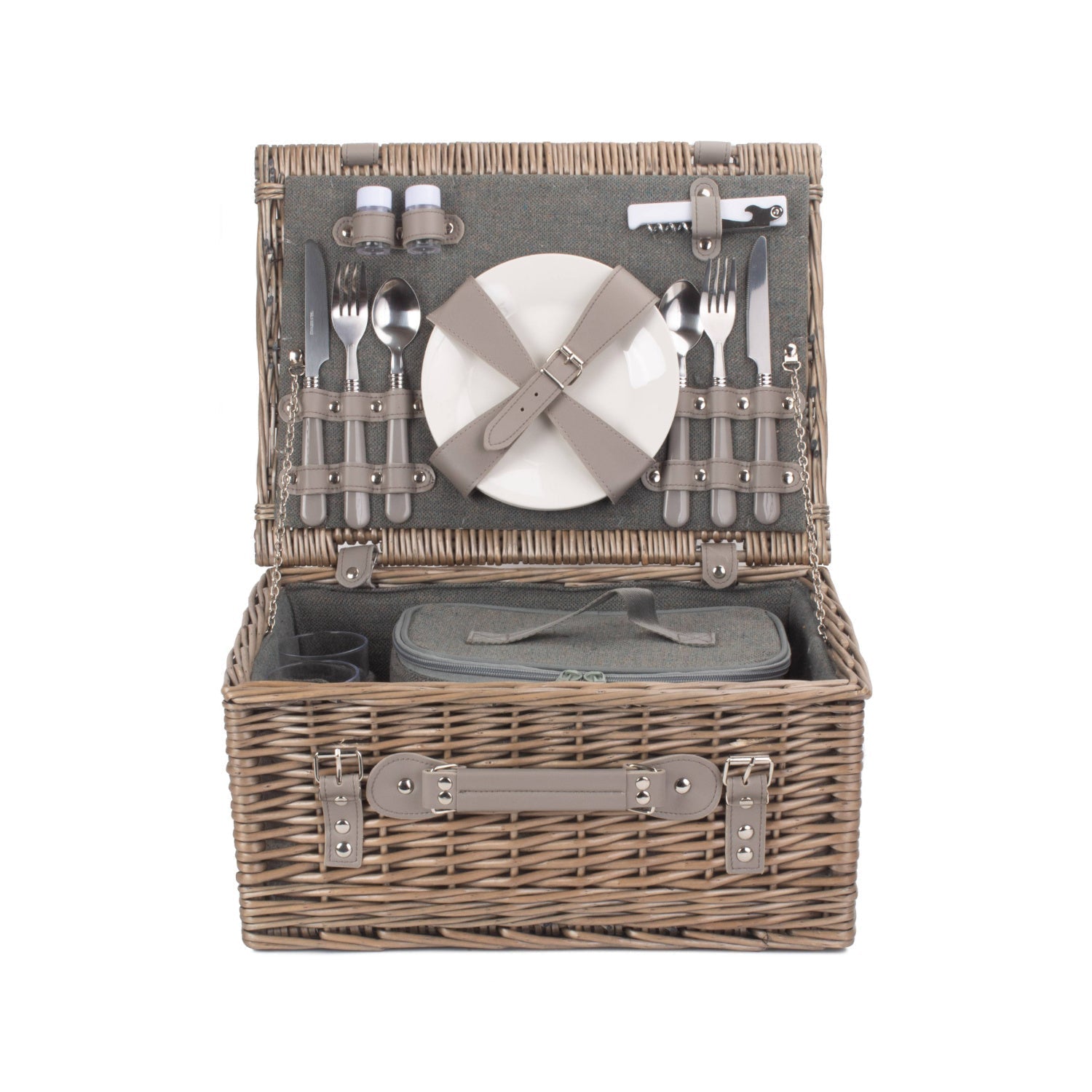 2 Person Grey Tweed Hamper - REGN