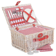 2 Person Red & White Gingham Fitted Hamper - REGN