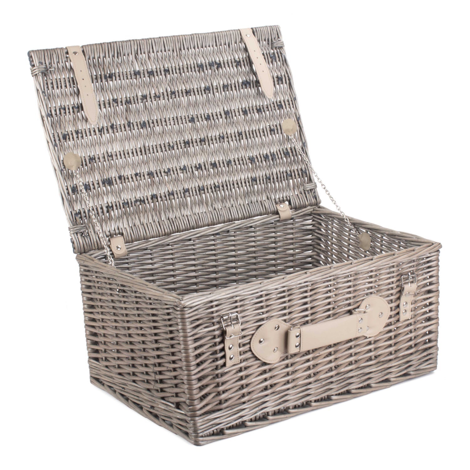 20 Inch Antique Wash Willow Hamper - REGN