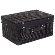 20 Inch Black Willow Hamper with Black Lining - REGN