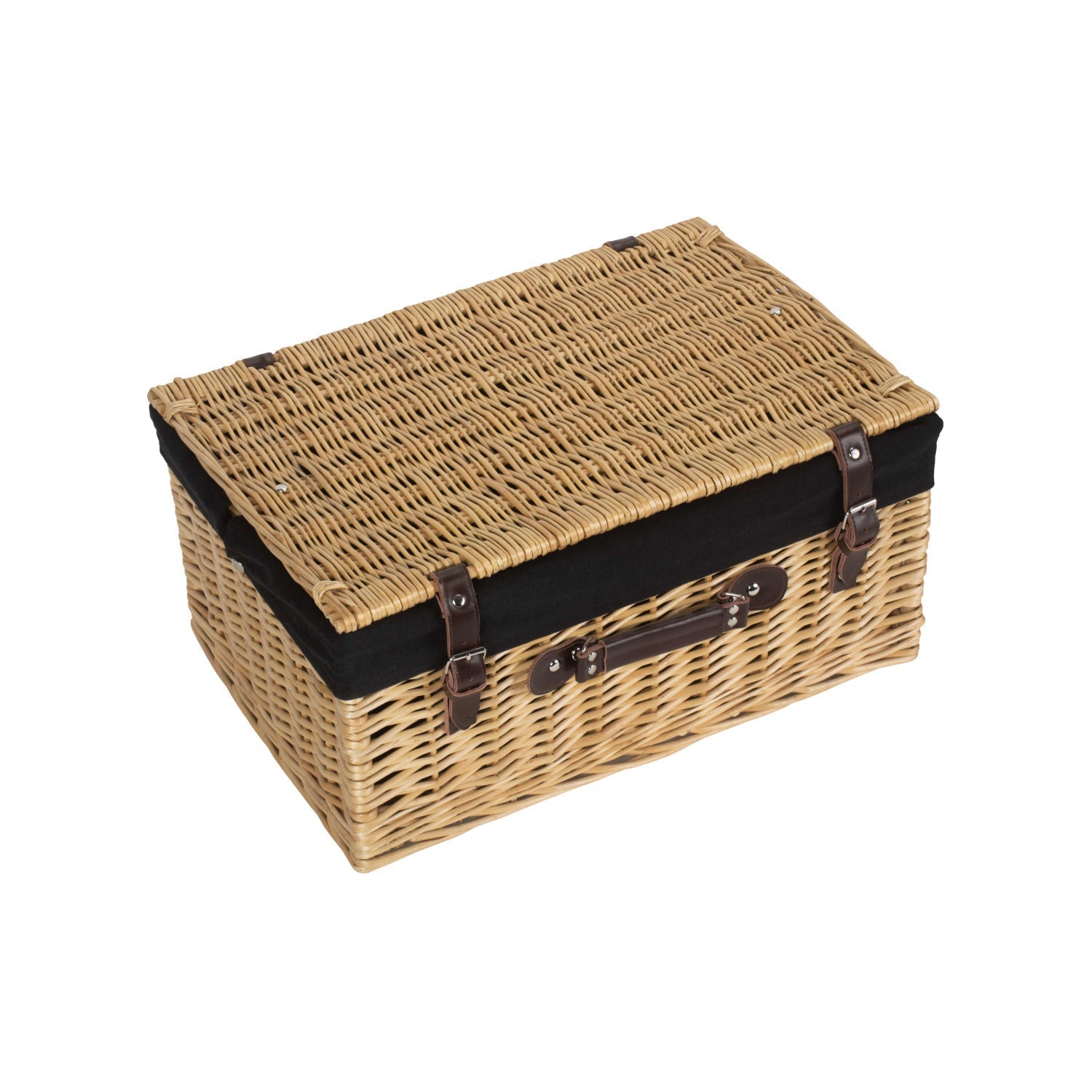 20 Inch Buff Willow Hamper Trunk with Black Lining - REGN
