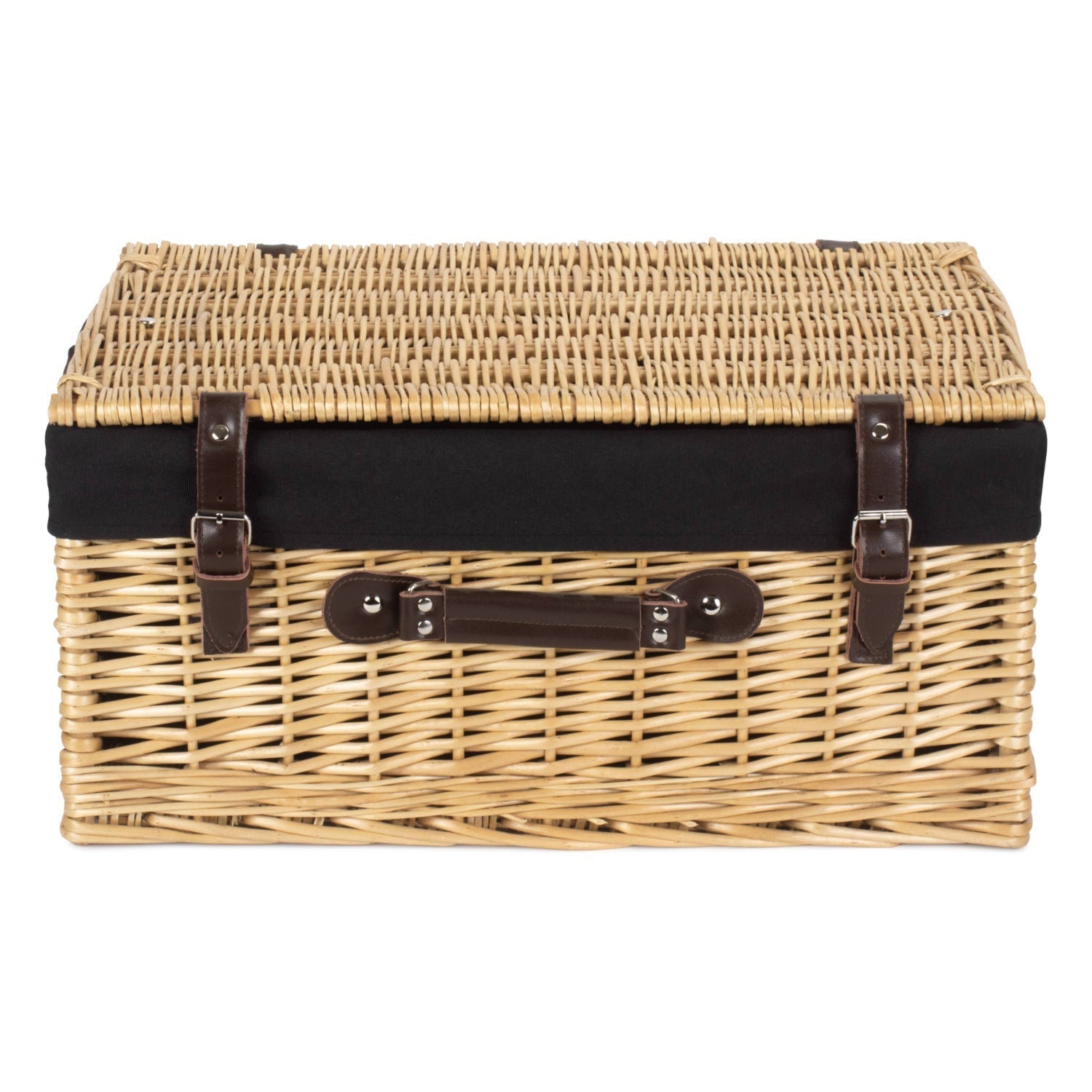 20 Inch Buff Willow Hamper Trunk with Black Lining - REGN
