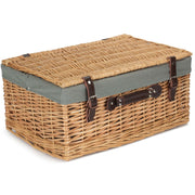20 Inch Buff Willow Hamper Trunk with Grey Sage Lining - REGN