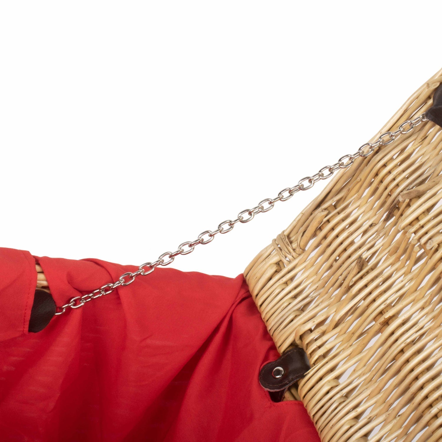 20 Inch Buff Willow Hamper Trunk with Red Lining - REGN