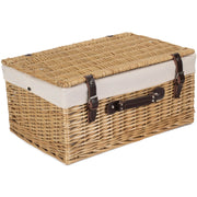 20 Inch Buff Willow Hamper Trunk with White Lining - REGN