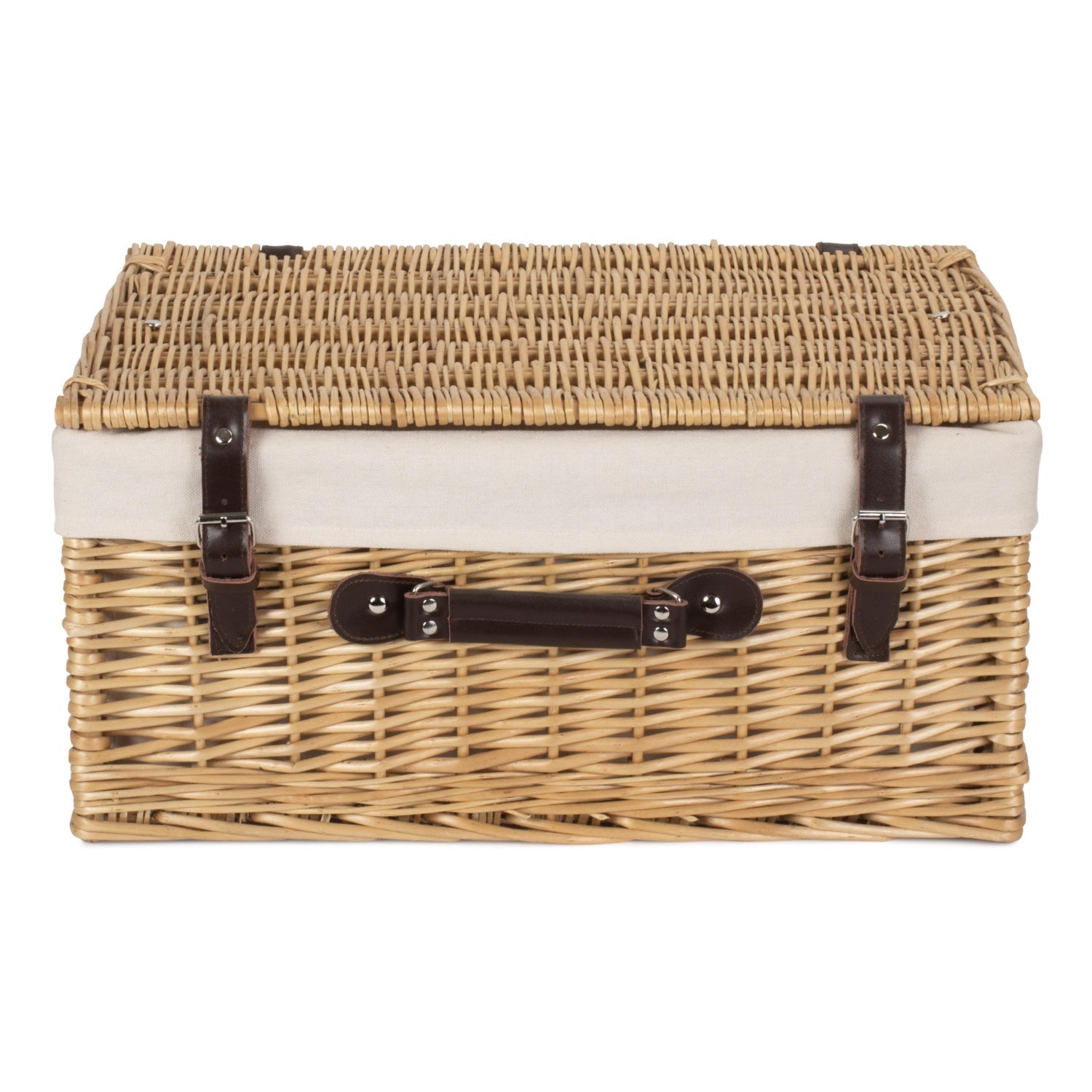 20 Inch Buff Willow Hamper Trunk with White Lining - REGN