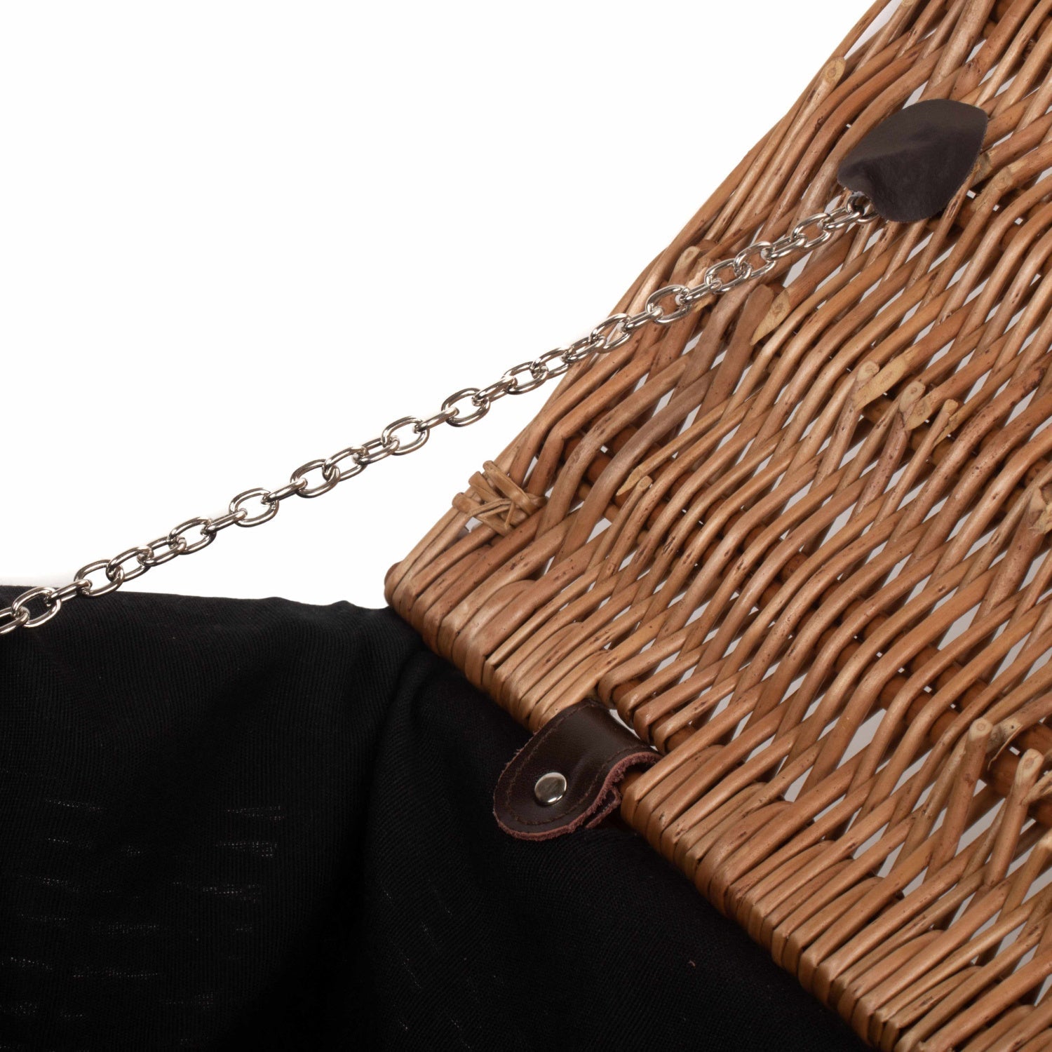 20 Inch Double Steamed WIllow Hamper Trunk with Black Lining - REGN