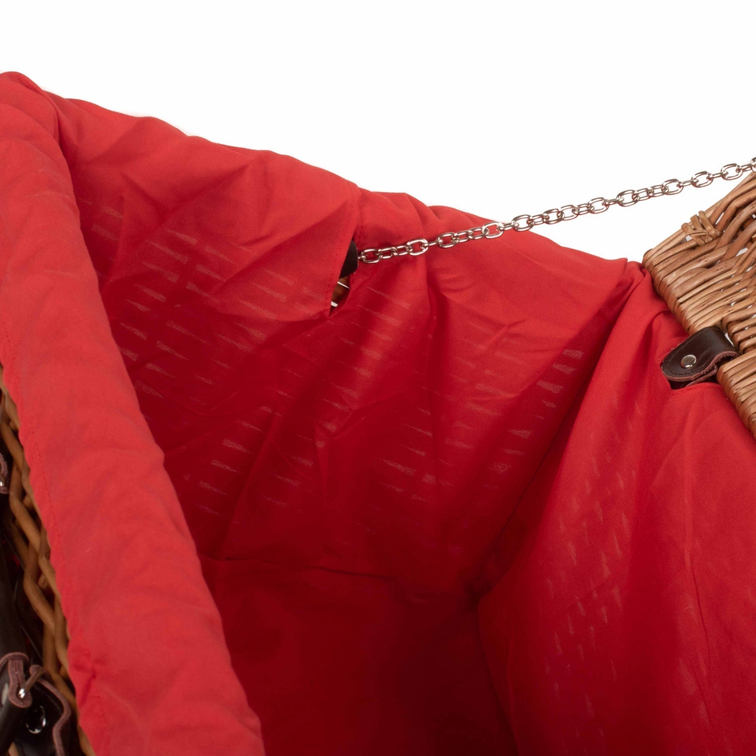 20 Inch Double Steamed Willow Hamper Trunk with Red Lining - REGN