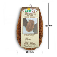 LoofCo Coconut Coir Scrubbing Brush – Eco-Friendly Household & Garden Cleaner