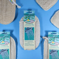 LoofCo Bathroom Cleaning Pad – Natural Loofah Scrubber for Surfaces