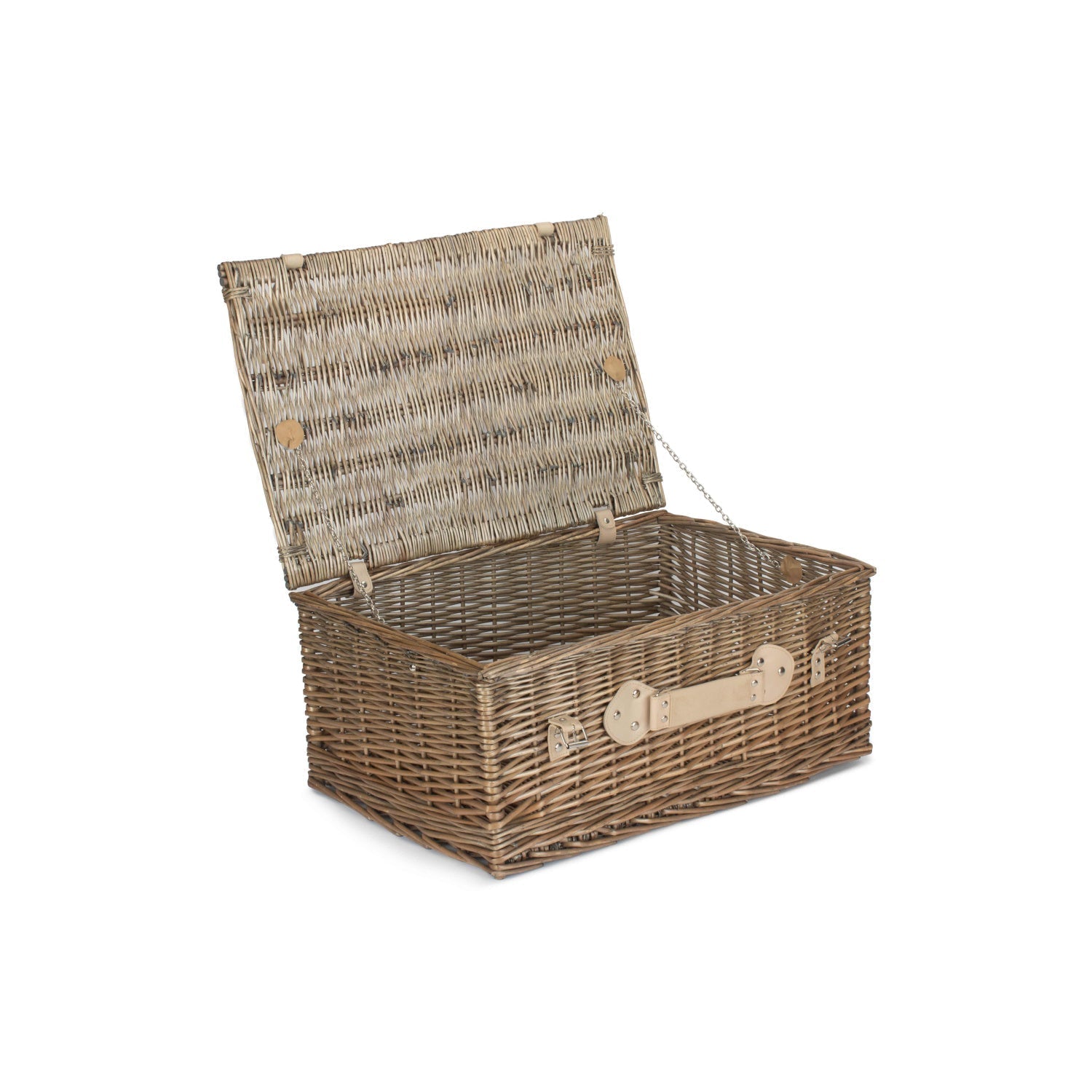 22 Inch Antique Wash Willow Hamper - REGN