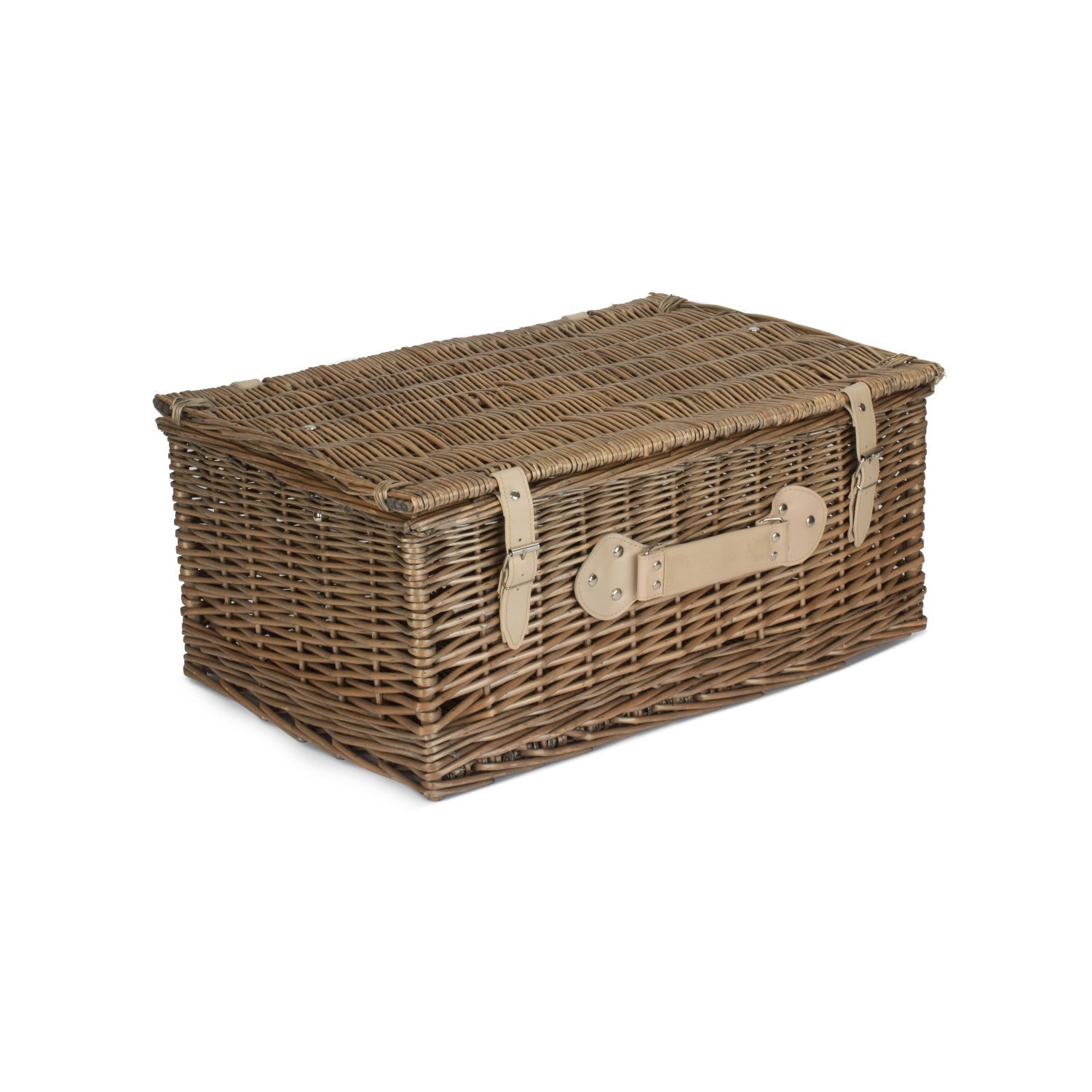 22 Inch Antique Wash Willow Hamper - REGN