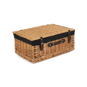 22 Inch Buff Willow Hamper with Black Lining - REGN