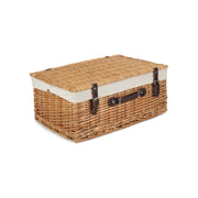 22 Inch Buff Willow Hamper with White Lining - REGN