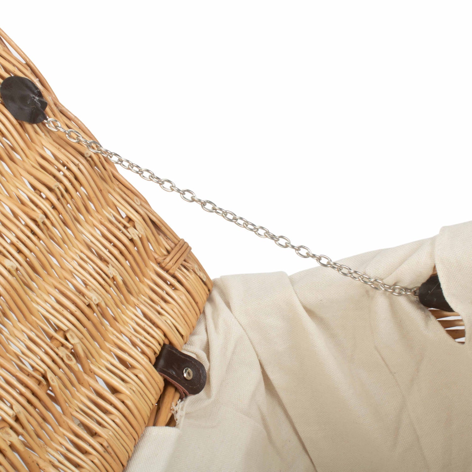 22 Inch Buff Willow Hamper with White Lining - REGN