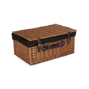 22 Inch Double Steamed Willow Hamper with Black Lining - REGN