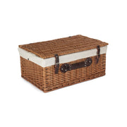 22 Inch Double Steamed Willow Hamper with White Lining - REGN