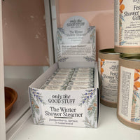 Winter Shower Steamer with Essential Oils – Juniperberry, Spruce & Cedarwood
