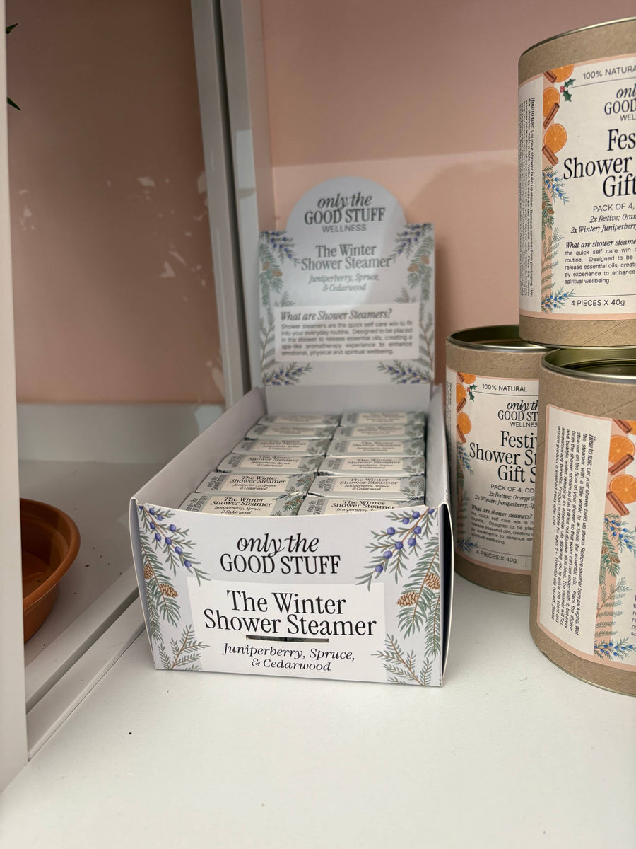 Winter Shower Steamer with Essential Oils – Juniperberry, Spruce & Cedarwood