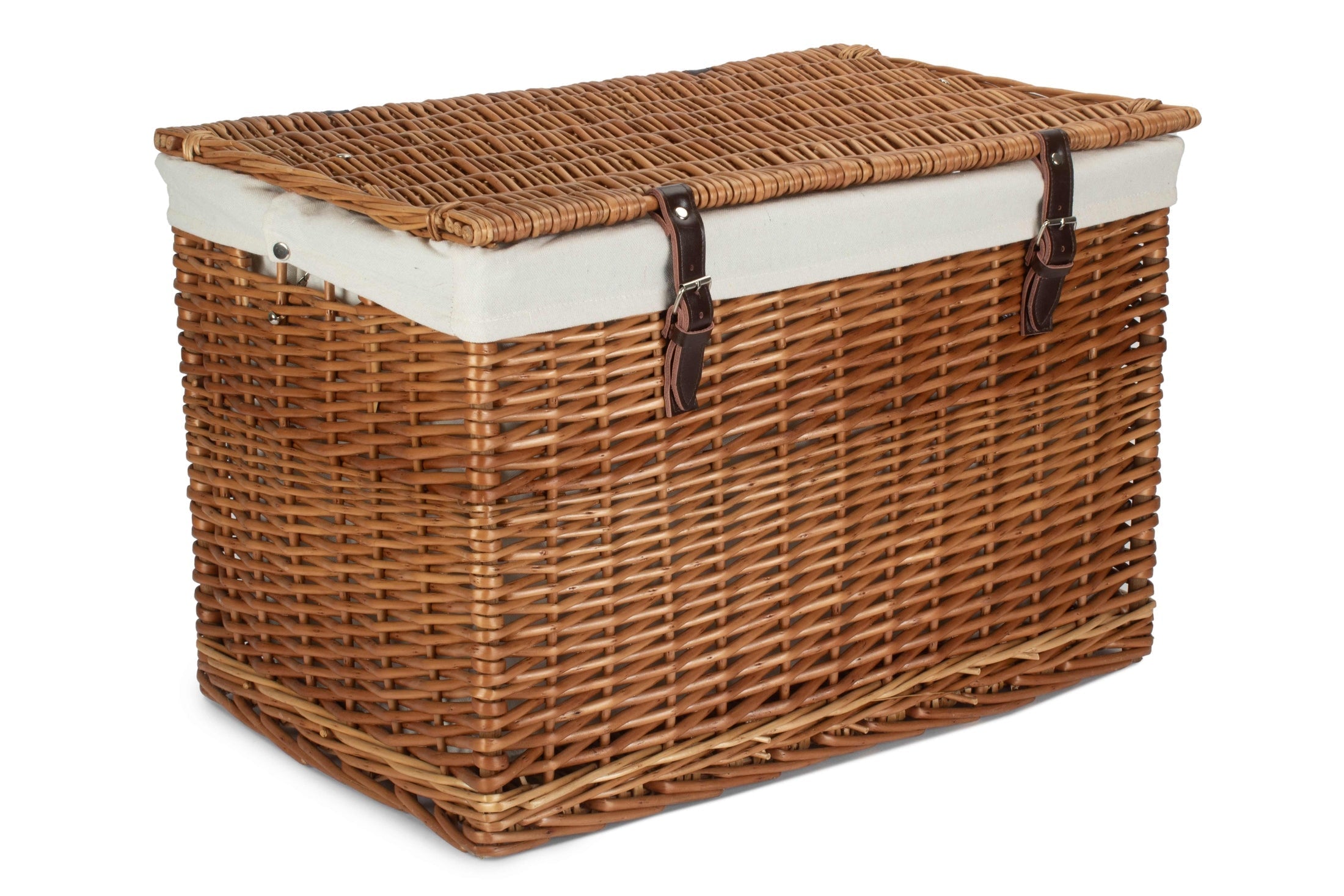 24" Double Steamed Chest Hamper Trunk with White Lining - REGN