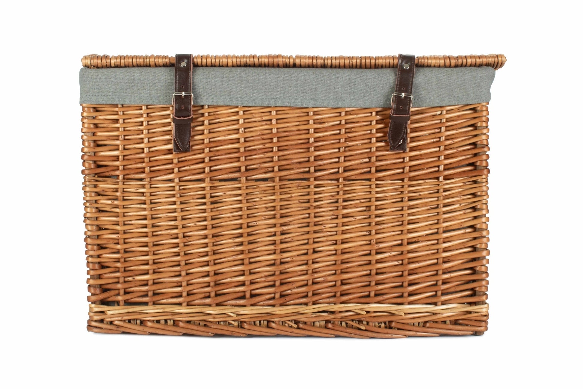 24" Double Steamed Willow Chest Hamper Trunk with Grey Sage Lining - REGN