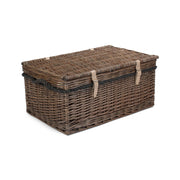 24 Inch Antique Wash Willow Rope Handled Trunk - REGN