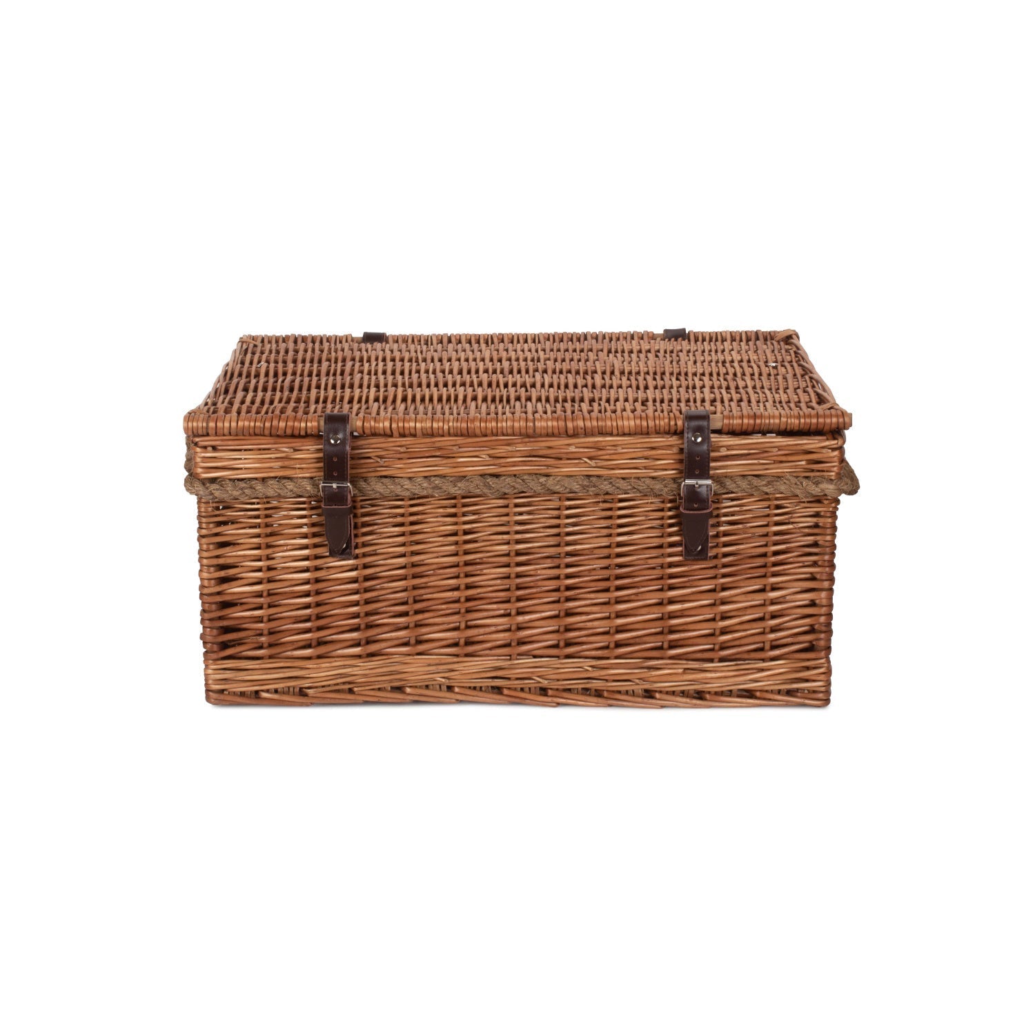 24 Inch Double Steamed Willow Rope Handled Trunk - REGN