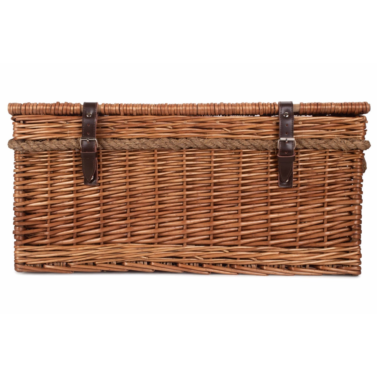 24 Inch Double Steamed Willow Rope Handled Trunk - REGN