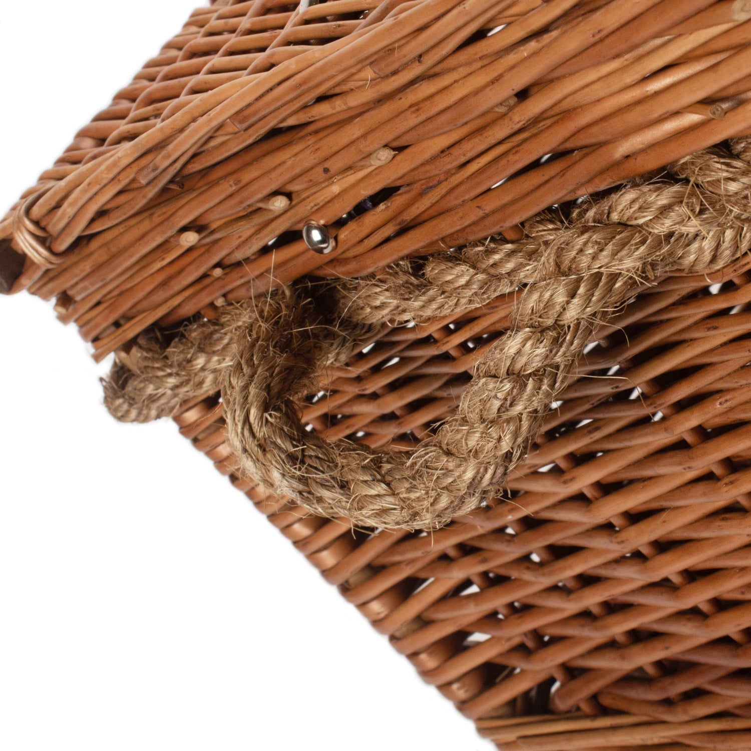 24 Inch Double Steamed Willow Rope Handled Trunk - REGN