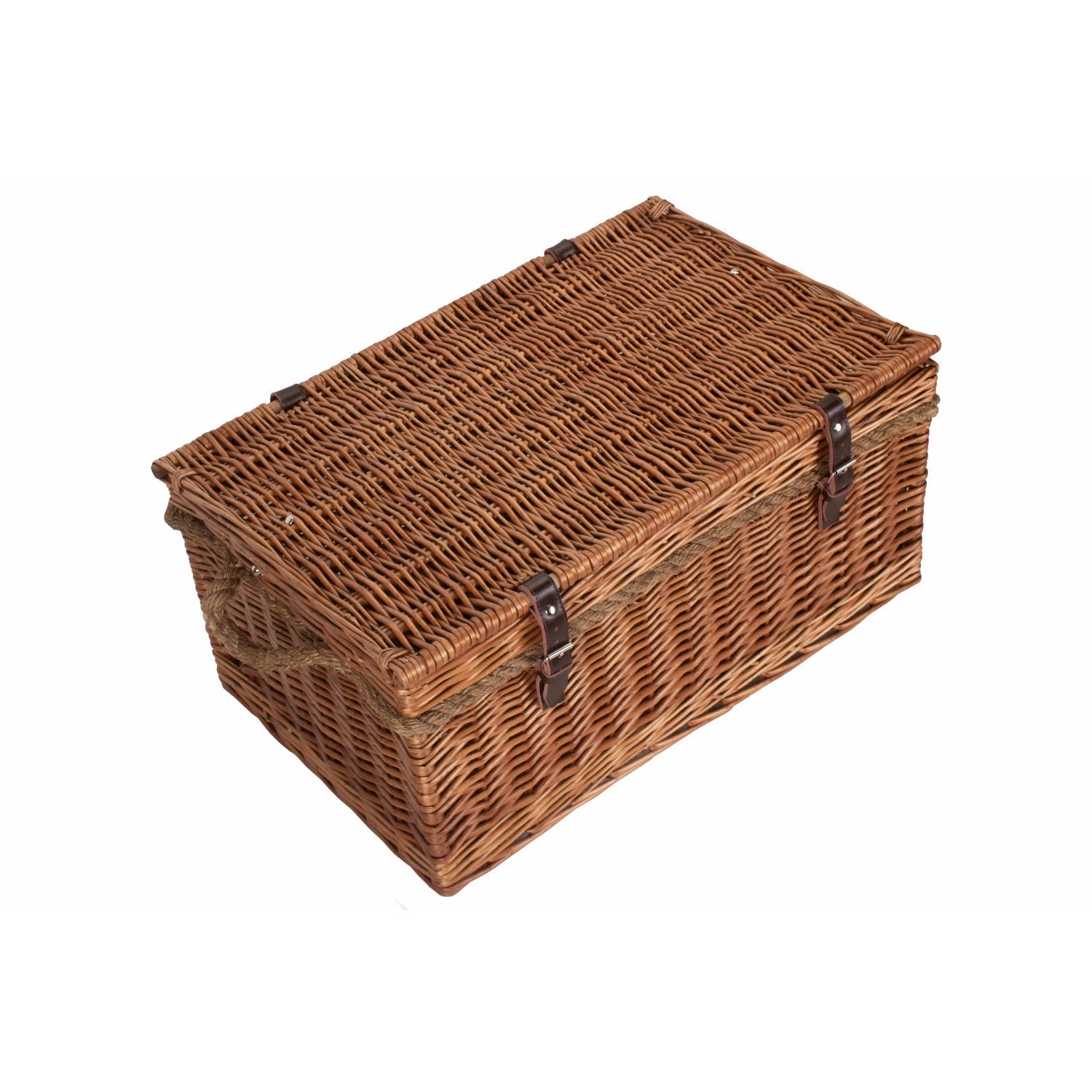24 Inch Double Steamed Willow Rope Handled Trunk - REGN