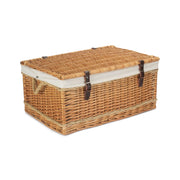 24 Inch Rope Handled Willow Hamper Trunk with White Lining - REGN