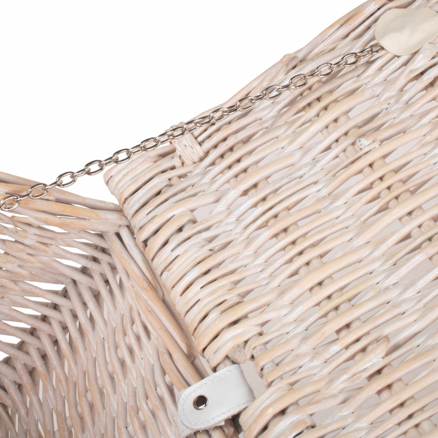 24 Inch White Wash Willow Chest Hamper - REGN