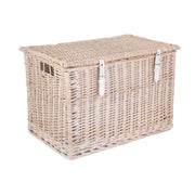 24 Inch White Wash Willow Chest Hamper - REGN