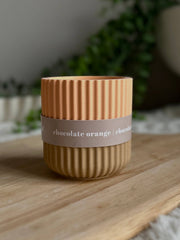 Chocolate Orange Scented Soy Wax Refillable Candle
