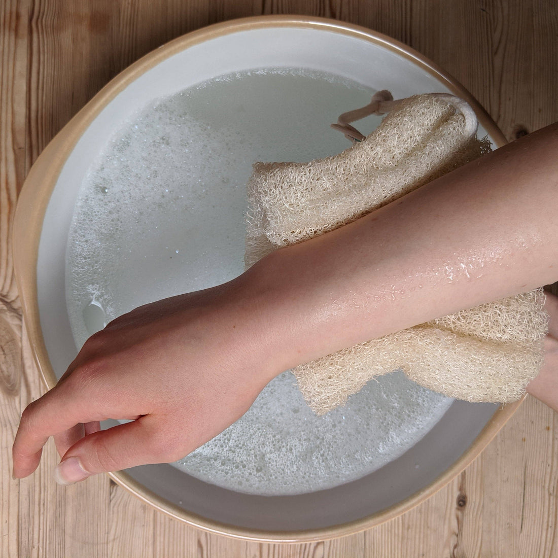 LoofCo Body Loofah – Natural Exfoliating Sponge for Bath & Shower
