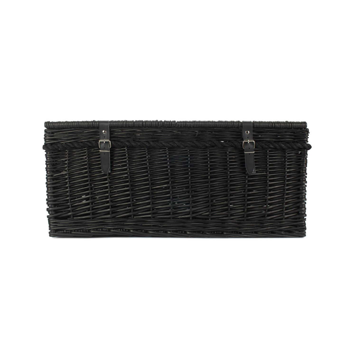 27 Inch Black Willow Rope Handled Hamper Trunk - REGN
