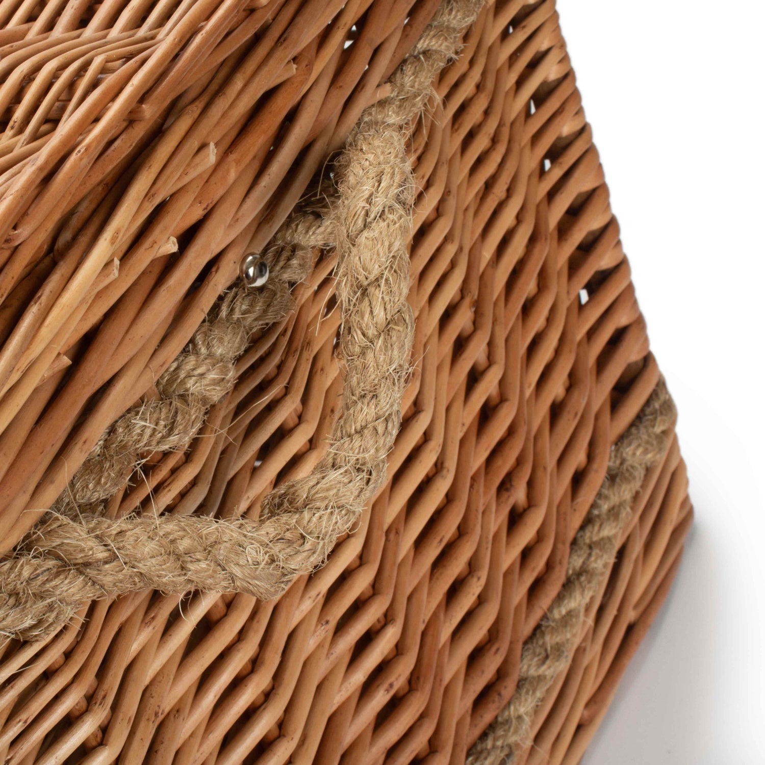 28 Inch Double Steamed Willow Rope Handled Hamper Trunk - REGN