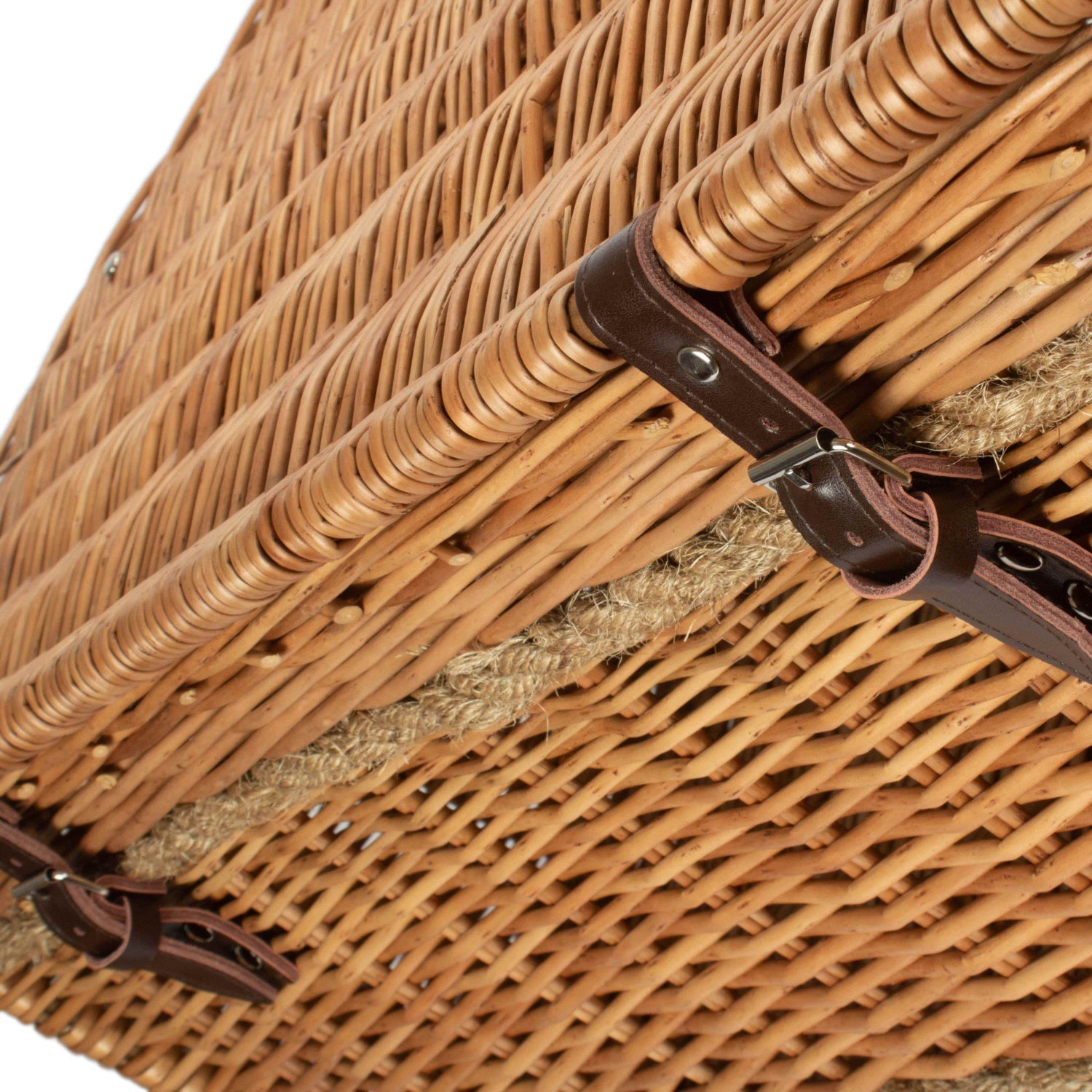 28 Inch Double Steamed Willow Rope Handled Hamper Trunk - REGN