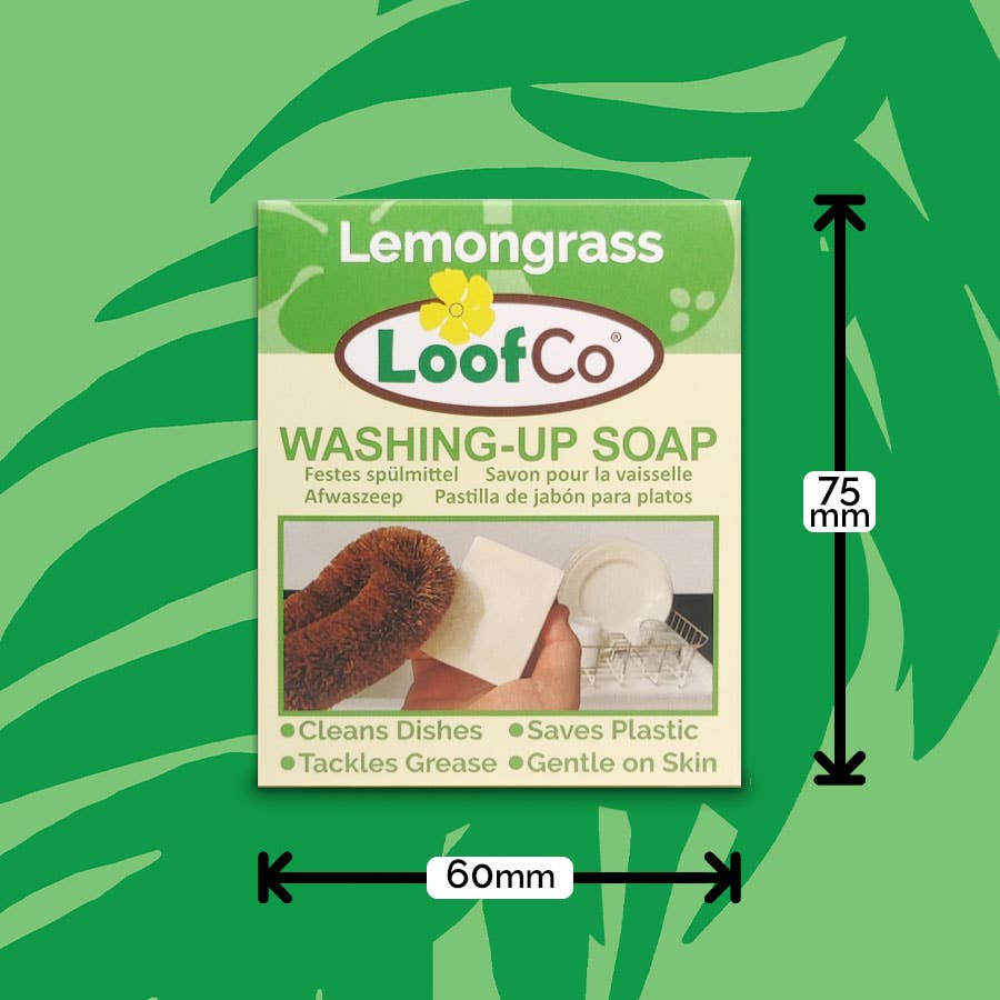 LoofCo Washing-Up Soap Bar 100g – Palm Oil Free Lemongrass