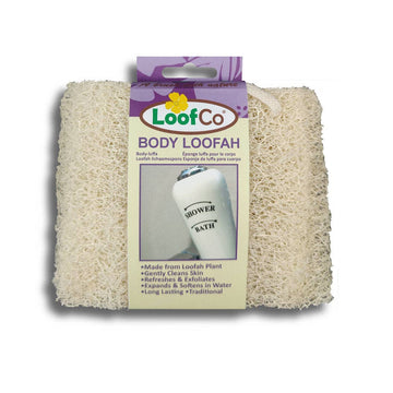 LoofCo Body Loofah – Natural Exfoliating Sponge for Bath & Shower