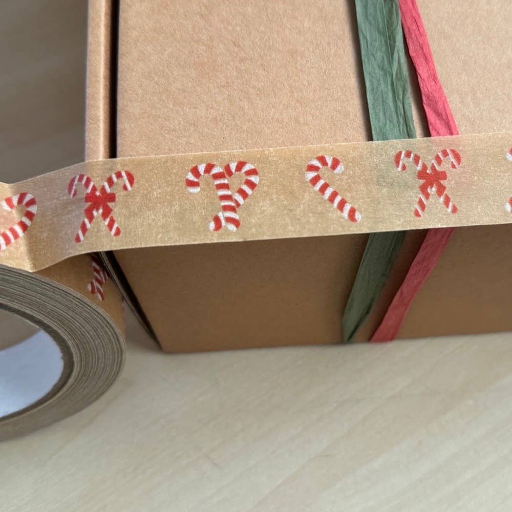 Colourful Festive Biodegradable Paper Tape 24mm x 50m