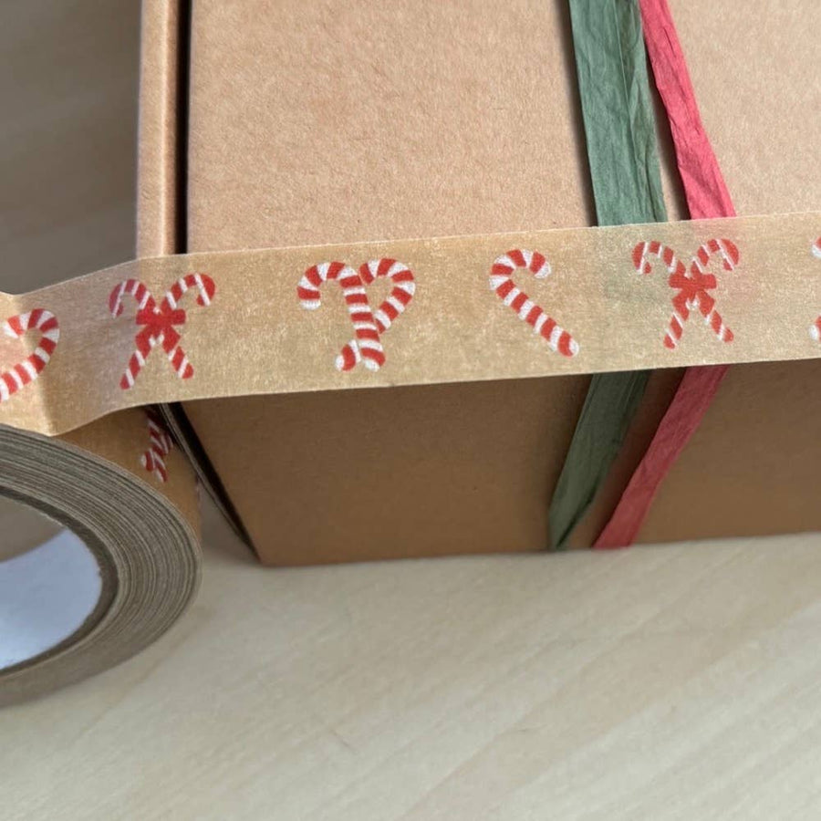 Colourful Festive Biodegradable Paper Tape 24mm x 50m