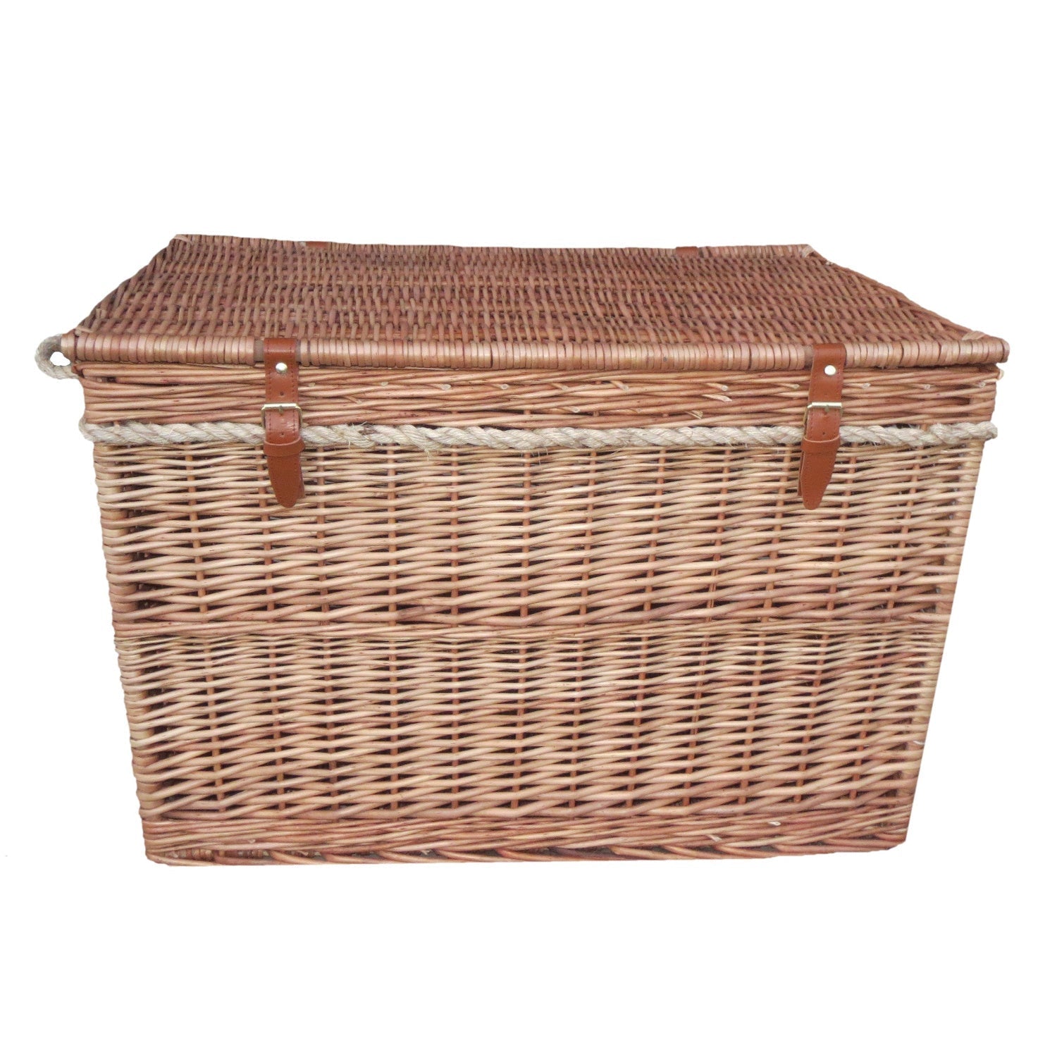 29 Inch Light Steamed Willow Storage Hamper - REGN