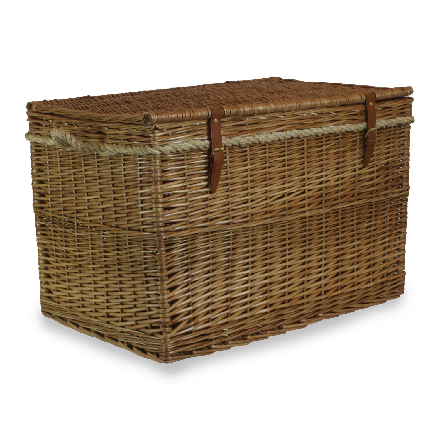 29 Inch Light Steamed Willow Storage Hamper - REGN