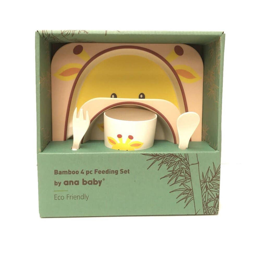 Elephant Bamboo Kids Dinner Set – 5 Piece Eco-Friendly Tableware
