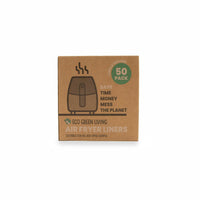 Eco Green Living Compostable Air Fryer Liners 50 Pack – Plastic-Free & Grease-Resistant